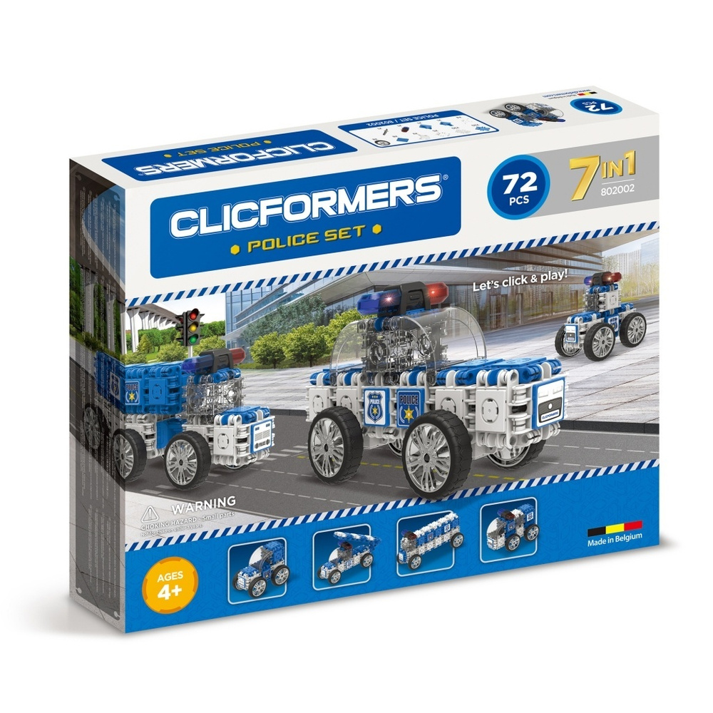 Конструктор Clicformers Police set, 72 детали (802002) #1