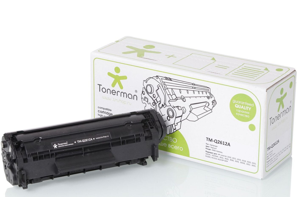 Картридж Tonerman Q2612A для HP LaserJet LJ 1010 1012 1015 1018 1020 1022 3015 3020 3030 3050 3052 3055 #1