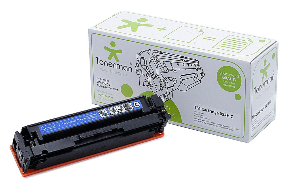 Картридж Tonerman Cartridge 054H C для Canon i-Sensys LBP621, LBP621CW, LBP623, LBP623CDW; MF641, MF641CW, #1