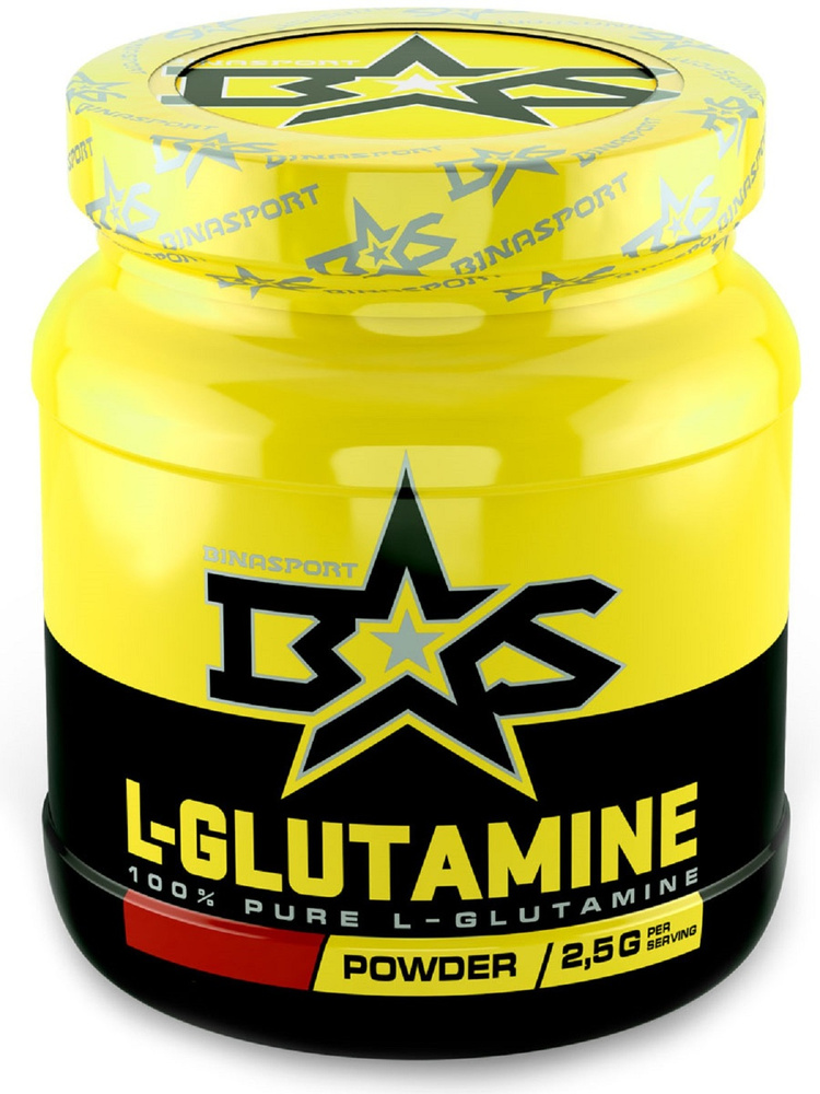 Л-Глутамин порошок 500 г с натуральным вкусом Binasport "L-GLUTAMINE" (Глютамин)  #1