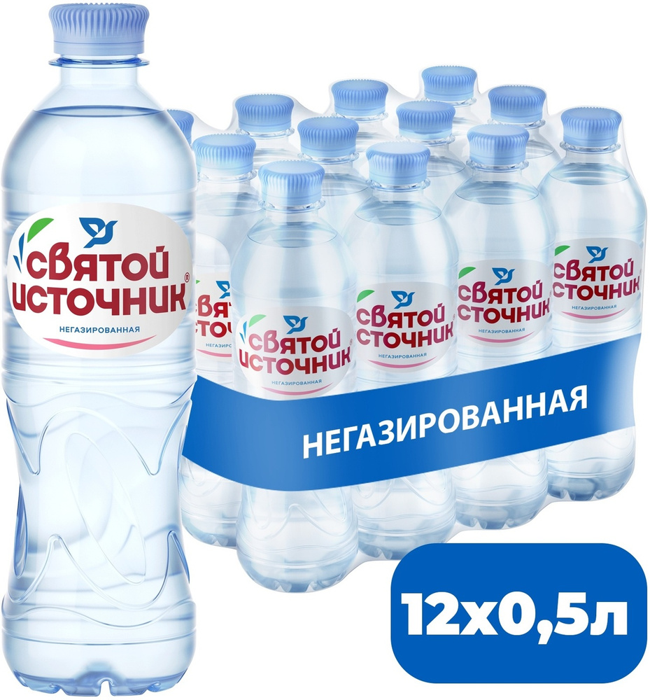 Святой Источник Вода Питьевая Негазированная 500мл. 12шт #1