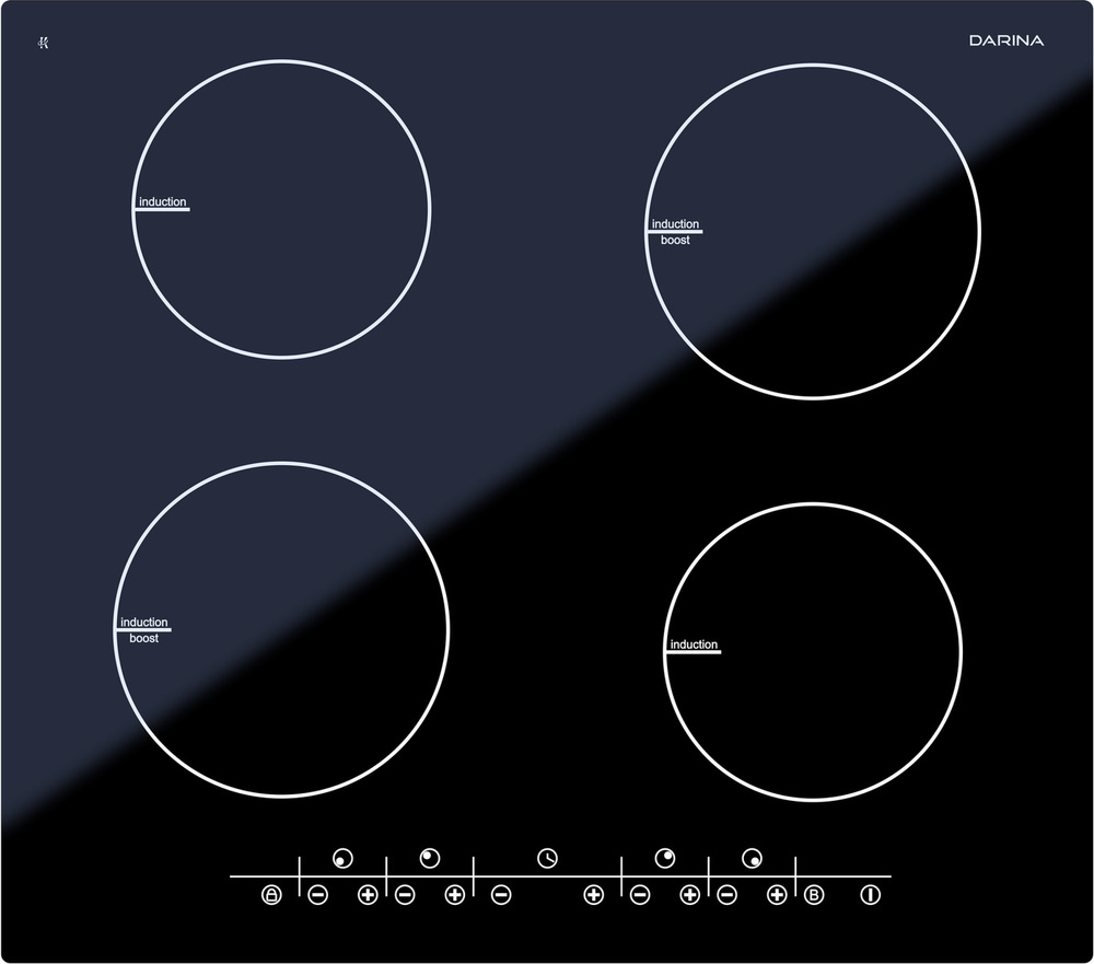 DARINA Индукционная варочная панель PEI305B, черный #1