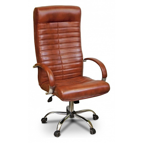 Креслов Игровое компьютерное кресло, Экокожа, коричневая  #1