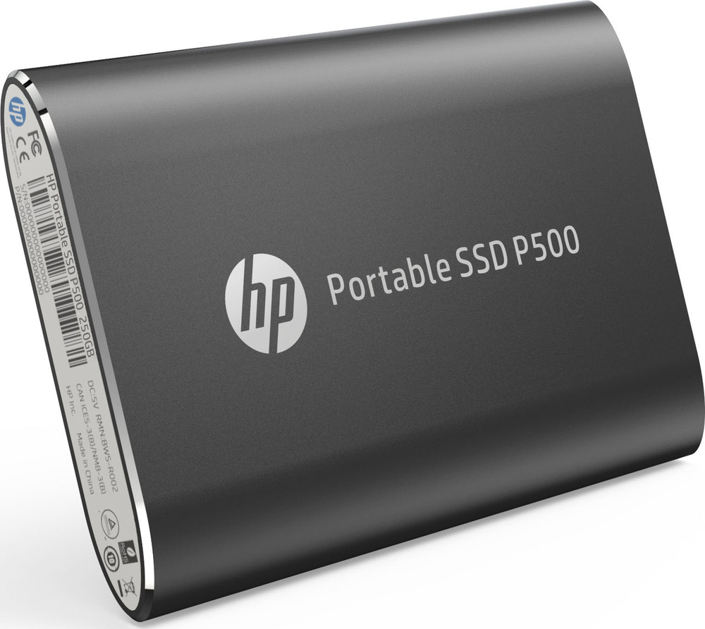 HP 250 ГБ Внешний SSD-диск P500 250GB (7NL52AA#ABB), черный #1