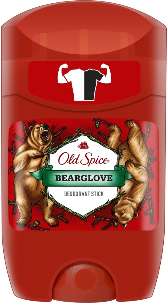 Old Spice Твёрдый дезодорант Дикий аромат Bearglove, 50 мл #1