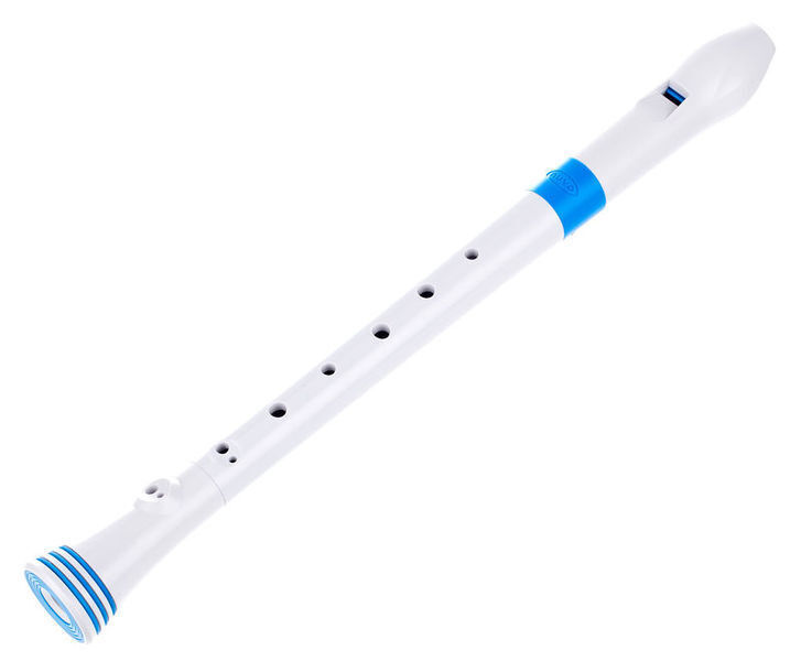 NUVO Recorder White/Blue блок-флейта сопрано, строй - С, немецкая система, материал - АБС пластик, цвет #1