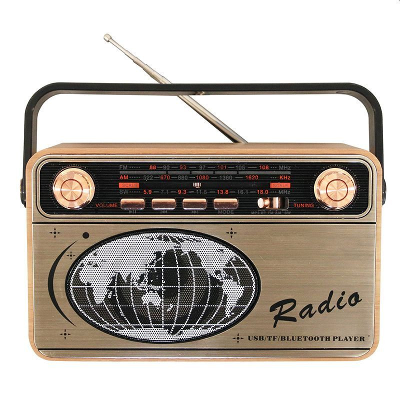 Радиоприемник в ретро стиле Kemai MD-503BT Bluetooth, USB, SD, AUX, пульт ДУ  #1