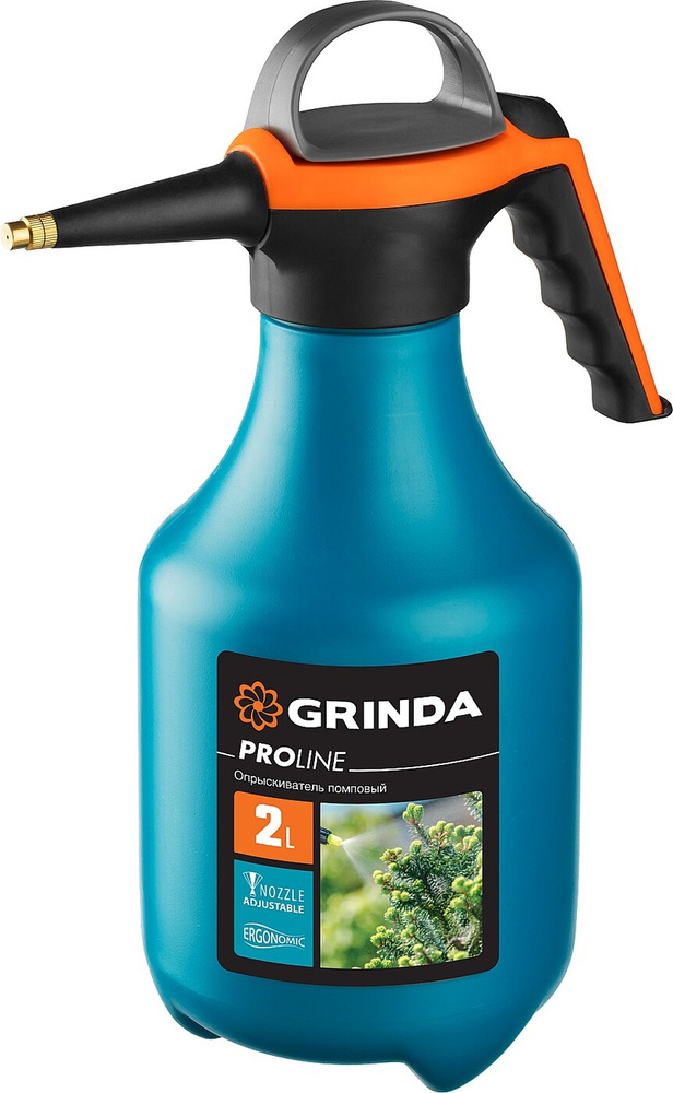 Опрыскиватель GRINDA PP-2, 2 л, помповый, колба из полиэтилена. 425052  #1