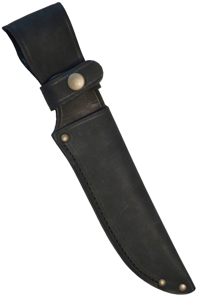 Кожаные ножны с рукояткой под клинок длиной 17 см цвет черный  #1