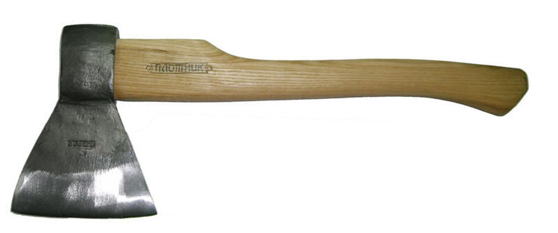 Топор кованный сталь 1250 г с деревянной ручкой ПЛОТНИК  #1