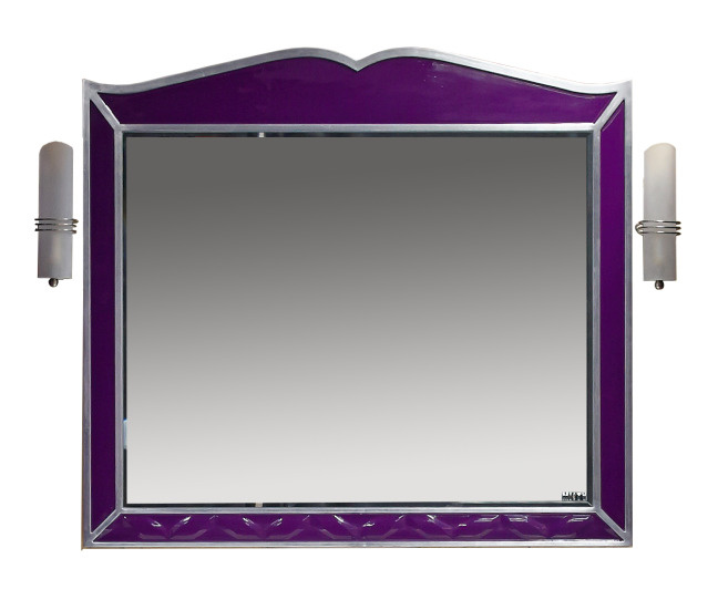 Зеркало Misty Анжелика 100 сиреневое сусальное серебро #1