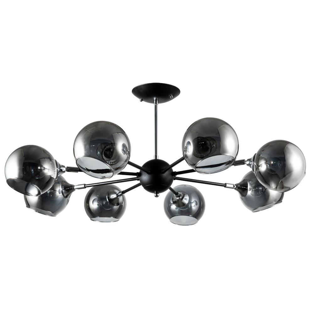 Люстра на штанге Arte lamp Lagos A2708PL-8BK #1