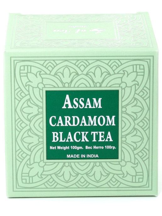 Чай Bharat Bazaar Ассам с кардамоном черный крупнолистовой (Assam Black Long Leaf Tea With Cardamom), #1