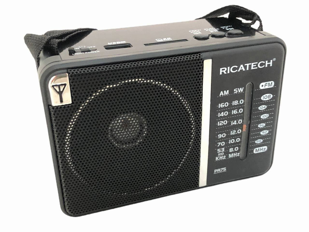 Радиоприемник Ricatech PR75, USB SD, черный #1