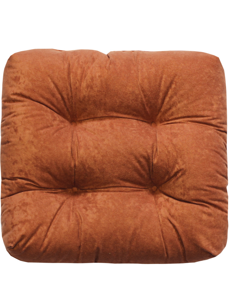 Подушка для сиденья МАТЕХ VELOURS LINE 40х40 см. Цвет красно-коричневый, арт. 49-500  #1