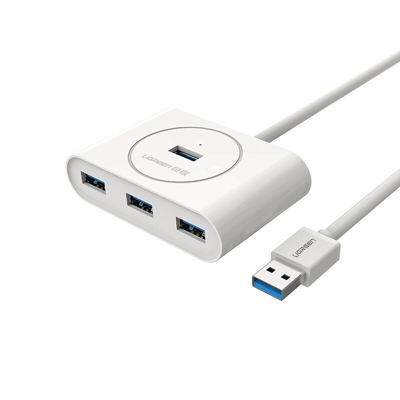 UGREEN. USB концентратор (хаб) USB 3.0 x 4, 1 м, цвет белый (20283) #1