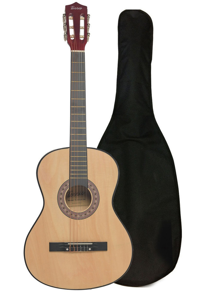 Terris Классическая гитара TC-3801A-BAG_Na 6-струнная, корпус Липа 7/8  #1