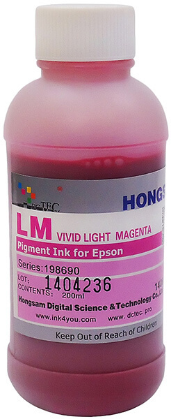 Чернила DCTec пигментные Epson Pro7900 Vivid Light Magenta (насыщенный светло-пурпурный) 200 мл  #1