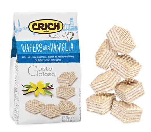 Вафли Crich Wafers with vanil filling ванильно-кремовой начинкой начинкой, 125г  #1