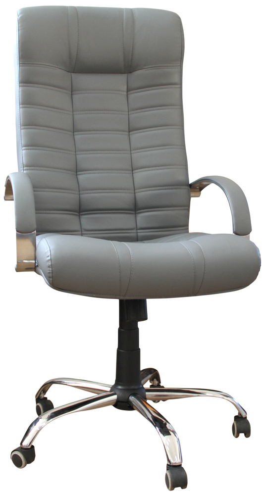 TUTKRESLA Игровое компьютерное кресло, Экокожа, серый  #1