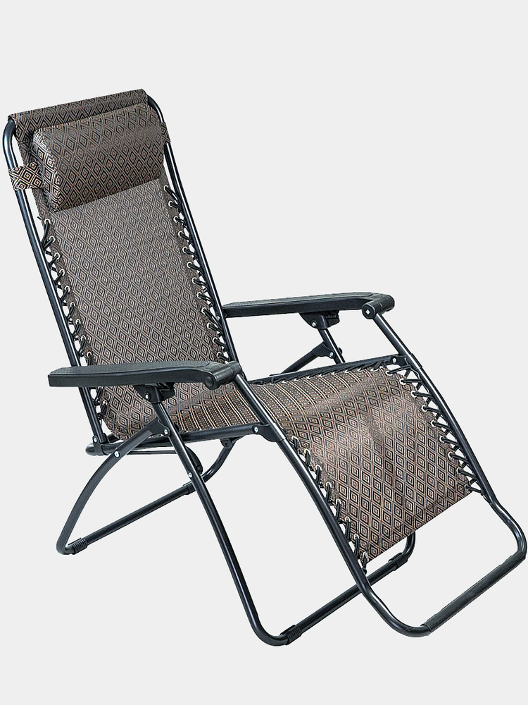 Кресло-шезлонг складное до 150 кг / кресло для отдыха / шезлонг раскладной / кресло лежак откидной / #1
