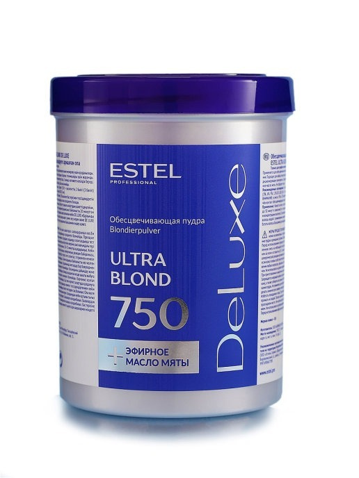 Estel Professional Пудра для обесцвечивания волос De Luxe Ultra Blond, 750 г  #1