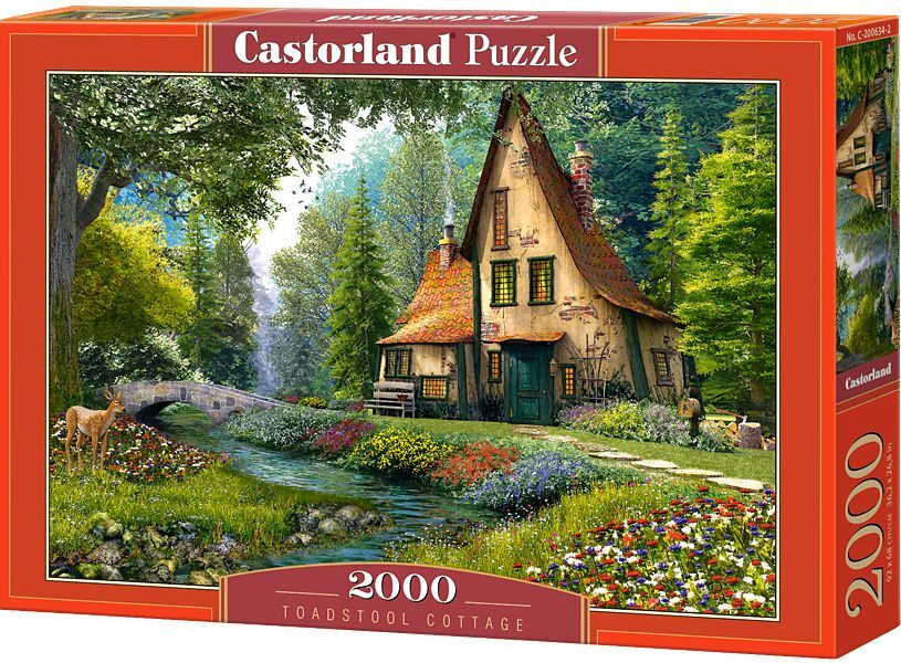 Пазлы для взрослых 2000 элементов, деталей Castorland Дом у ручья  #1