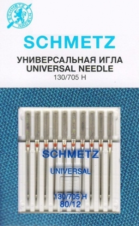 Иглы стандартные Schmetz 130/705H № 80, 10 шт./в уп. арт. 22:15.2.XCS #1
