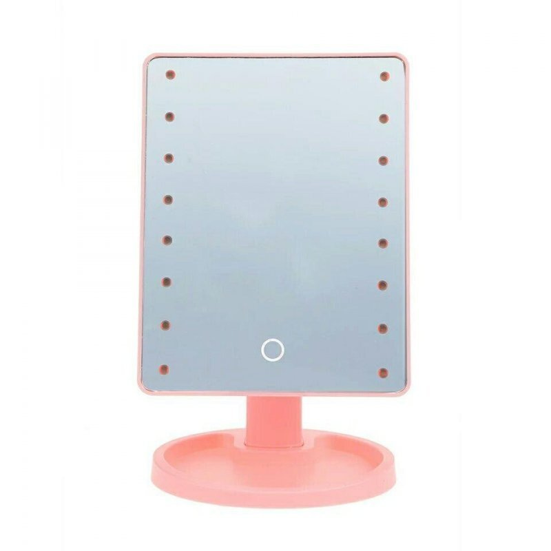 Настольное косметическое зеркало для макияжа с LED подсветкой, 17,5х21,5 см, NPOSS  #1