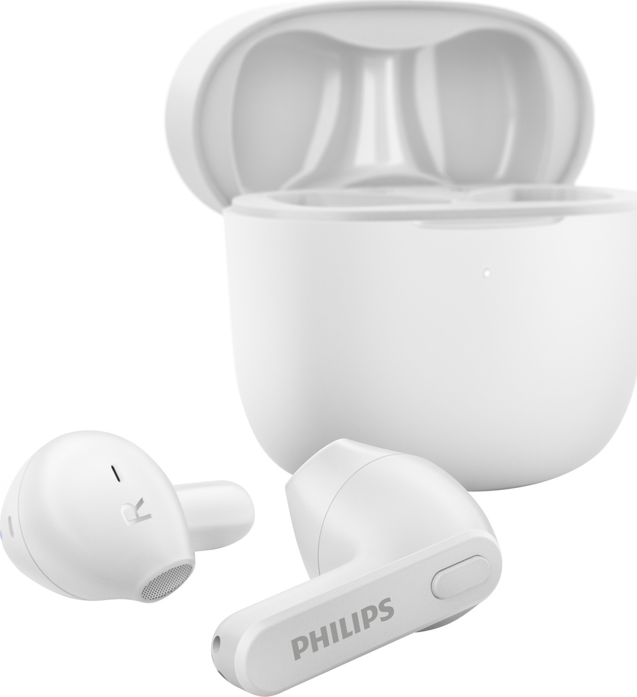 Philips Наушники беспроводные с микрофоном, USB Type-C, белый #1