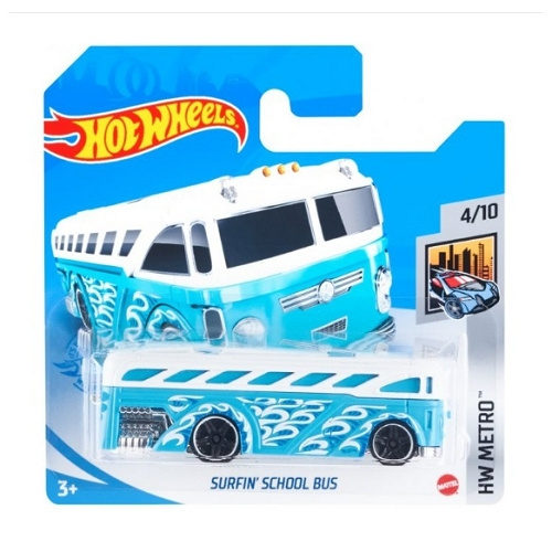 Машинка Hot Wheels Базовой коллекции Surfin' School Bus 55/250 #1