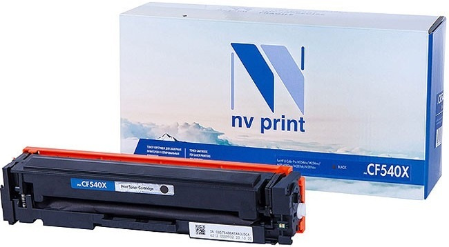 Картридж NV Print CF540X Черный для принтеров HP Color LaserJet Pro M254dw/ M254nw/ MFP M280nw/ M281fdn/ #1