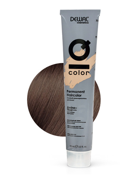 5.0 Краситель перманентный IQ COLOR, 90 мл DEWAL Cosmetics DC5.0 Light brunette (светлый брюнет)  #1