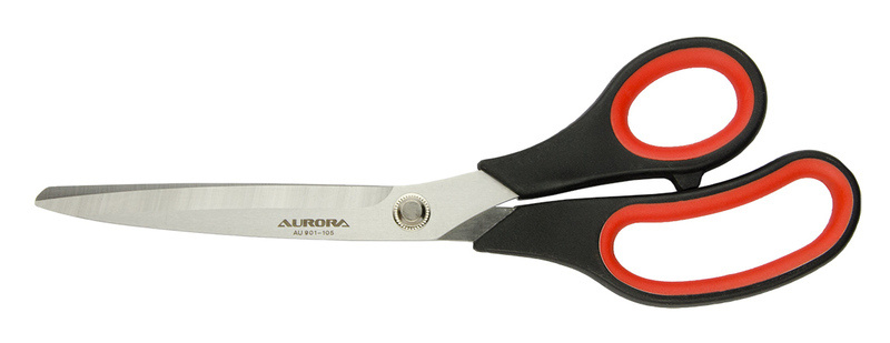 Ножницы Aurora (AU 901-105) 27 см, портновские с резиновыми вставками  #1