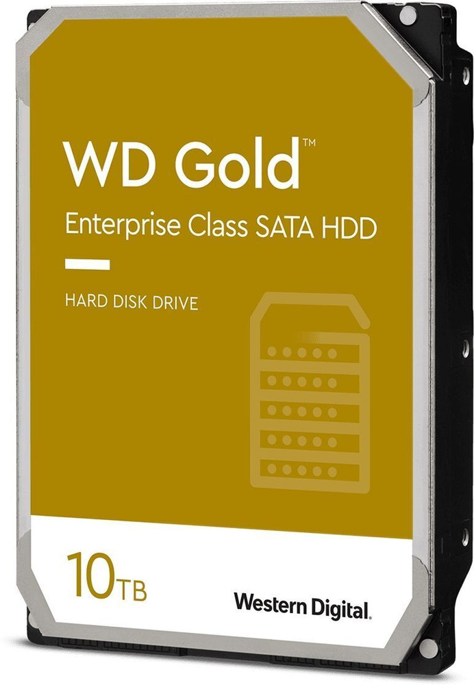 Western Digital 10 ТБ Внутренний жесткий диск Gold 3.5" 7200 (WD102KRYZ). Уцененный товар  #1