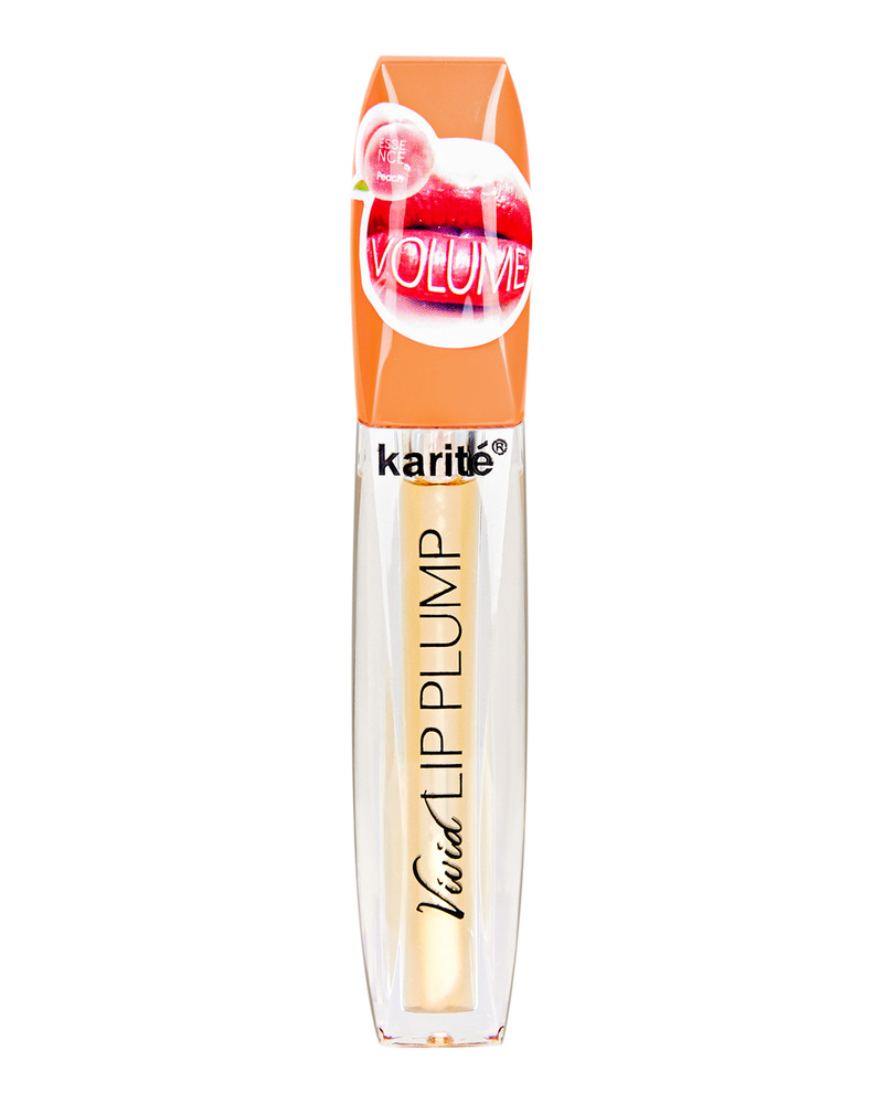 Karite Блеск для губ, блеск для увеличения губ Lip Plump Volume Karite, запах обалденного персика  #1