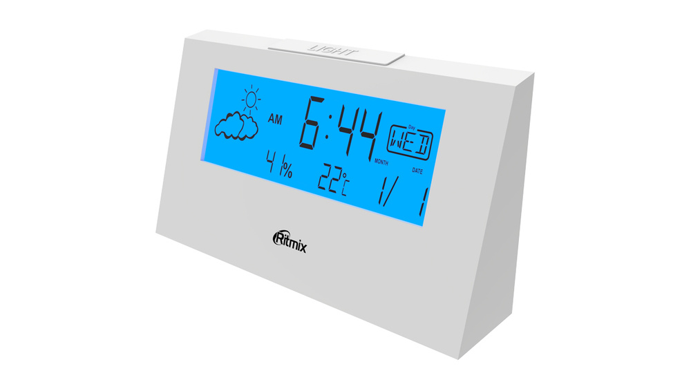 Метеостанция с термометром и гигрометром RITMIX CAT-044 белый  #1