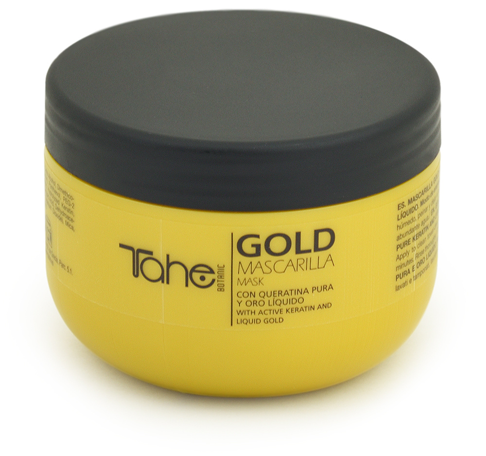 Маска с кератином и жидким золотом для восстановления волос 300 мл Tahe BOTANIC GOLD MASK  #1