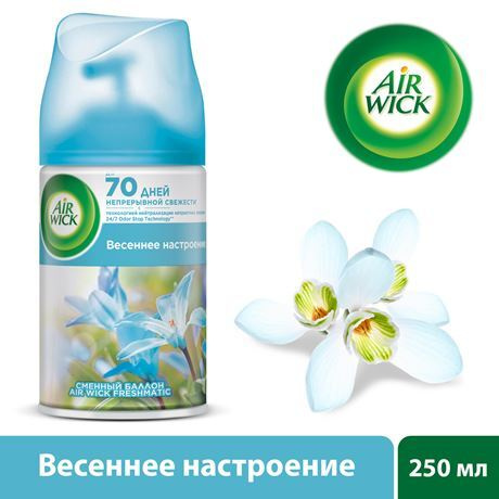 Сменный аэрозольный баллон к автоматическому освежителю воздуха Air Wick Freshmatic Pure Весеннее настроение, #1