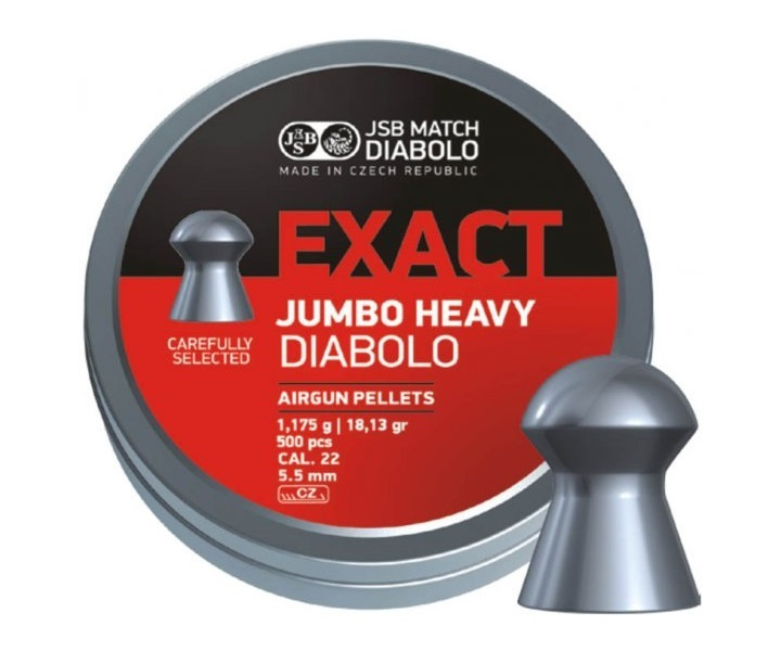 Пули JSB Exact Jumbo Heavy Diabolo 5,5 мм, 1,175 г (500 штук) #1