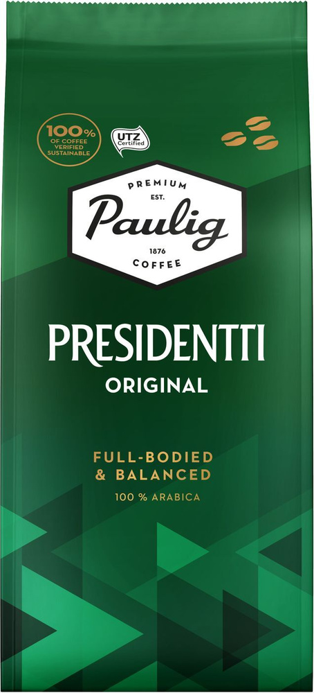 Кофе в зернах Paulig Presidentti Original, арабика, 1000г #1