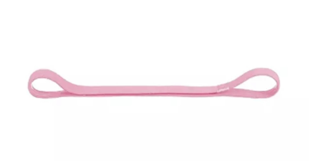 Резинка для волос с силиконовой полоской (розовый цвет). Для занятий спортом  #1