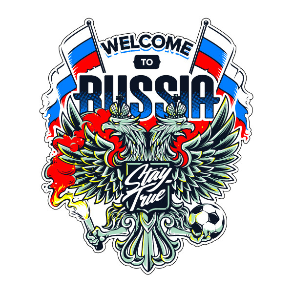 Наклейка Welcome to Russia #1