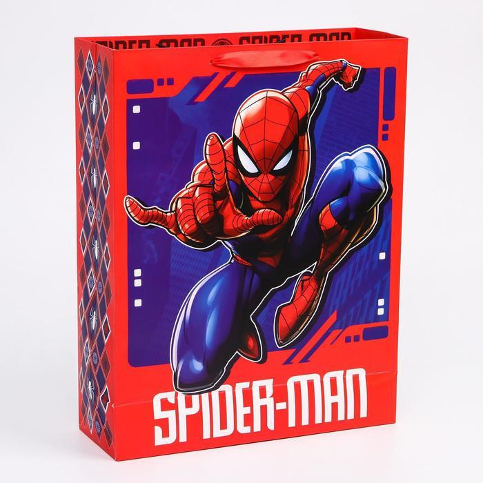 Пакет подарочный ламинированный "Spider-Man", Человек-паук, 31х40х11 см  #1