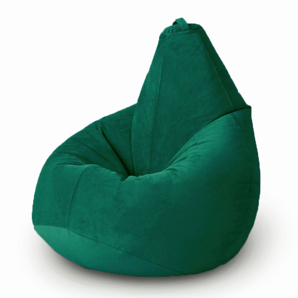 MyPuff Кресло-мешок Груша, Велюр натуральный, Размер XXXL,зеленый  #1