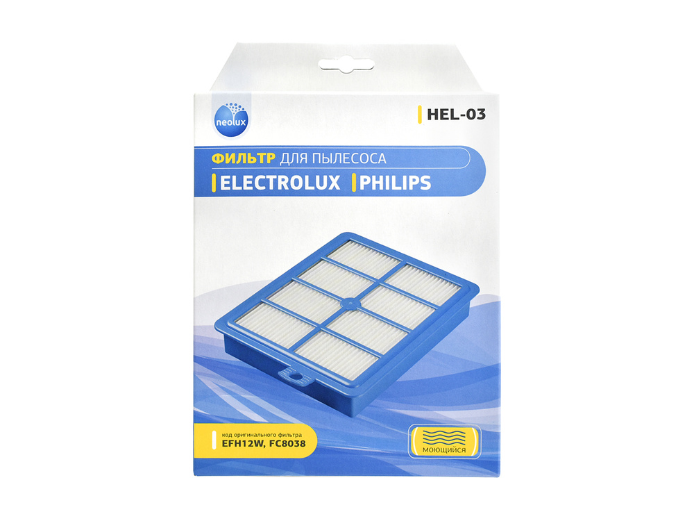 Фильтр для пылесоса ELECTROLUX, PHILIPS EFH12W, FC8038, HEL-03 #1