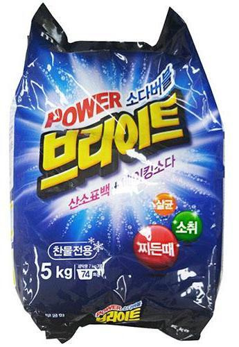 Mukunghwa Bright Powder Detergent Стиральный порошок Белизна и Яркость с пузырьками кислорода и содой #1