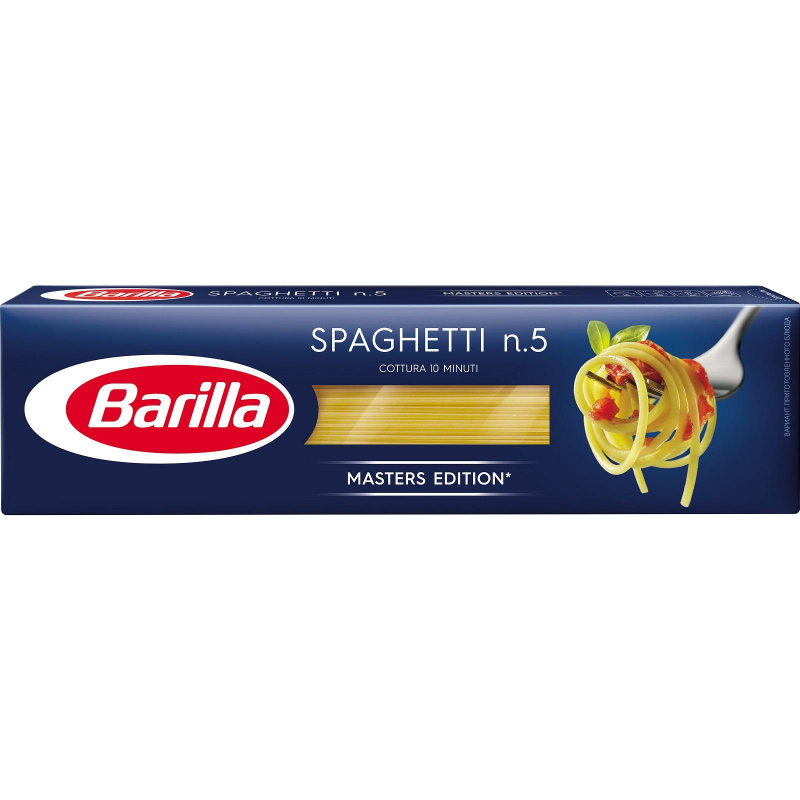 Макаронные изделия Barilla Спагетти №5, 450 грамм #1