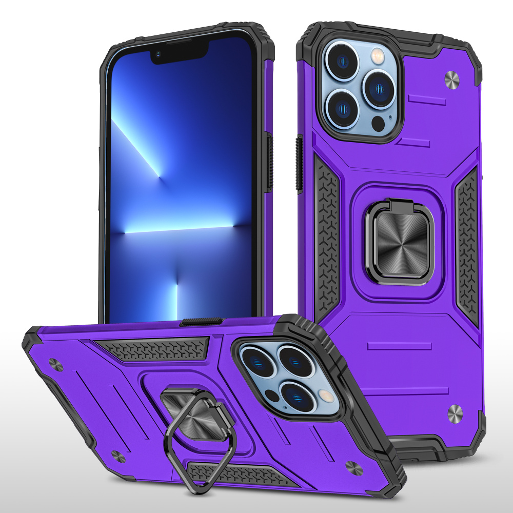 Чехол противоударный armor для Apple iPhone 14 Pro Max / Айфон 14 Про Макс (Фиолетовый)  #1