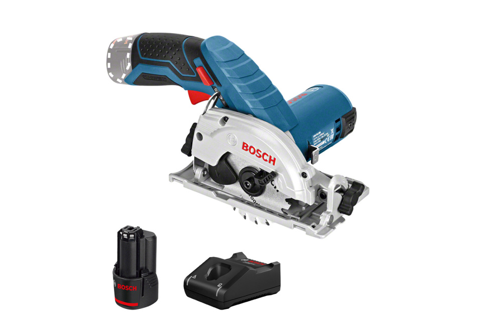 Аккумуляторная циркулярная пила Bosch GKS 12V-26, c 1 акк и з/у, 12В, 85мм (0615990M41)  #1